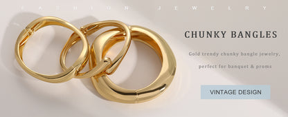 Amara™ - Sculpted Gold Bracelet Set (3-Piece) - KE