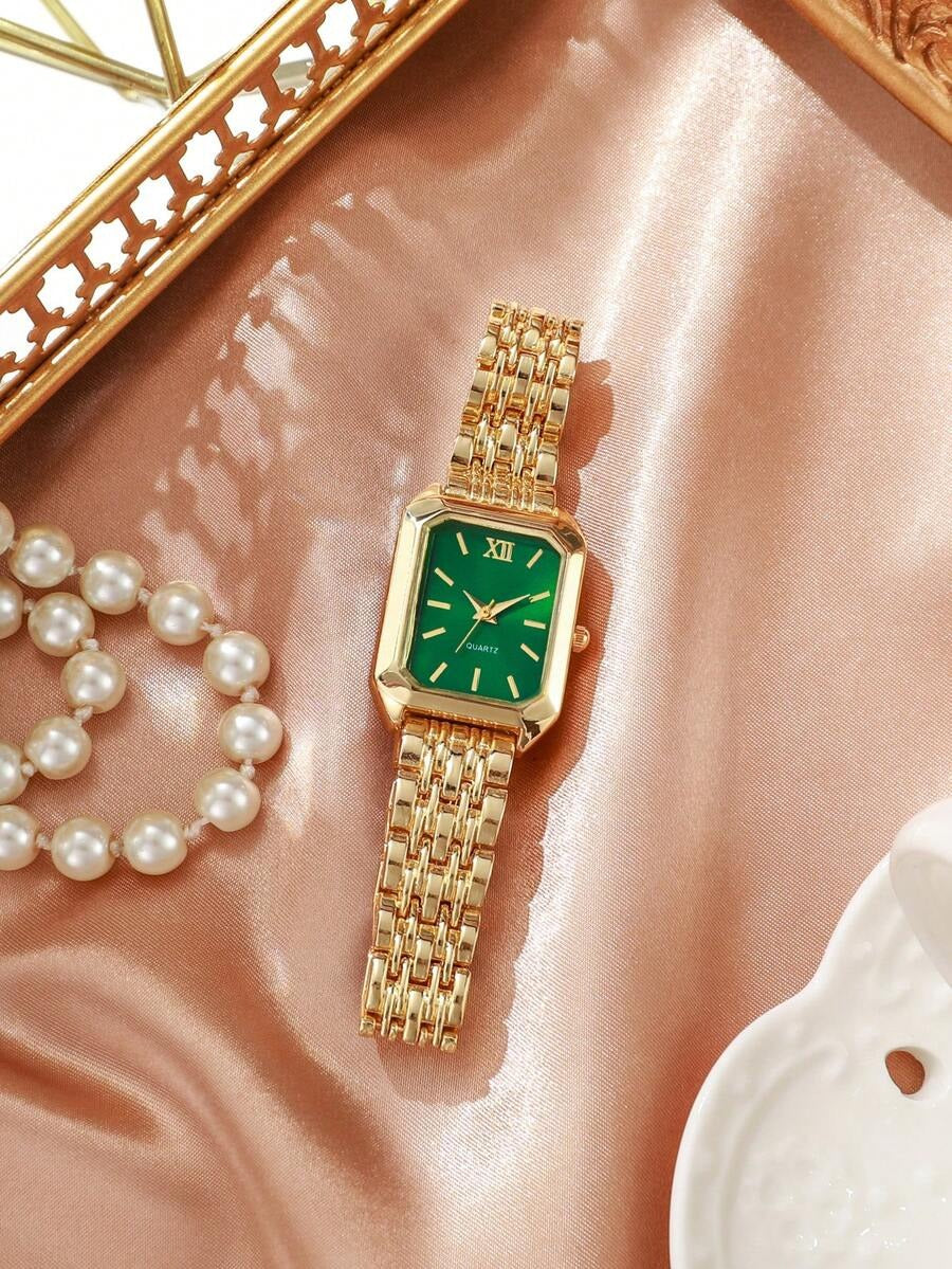 GOLDIE — Duo of 2 Golden Watches · White & Green - KE