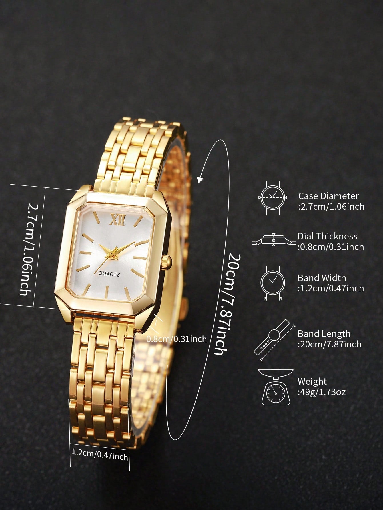 GOLDIE — Duo of 2 Golden Watches · White & Green - KE