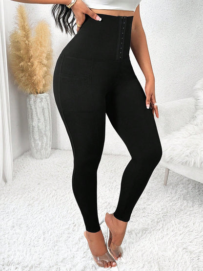 CurveFit — High-Waist Tummy-Control Shaping Leggings (KE)