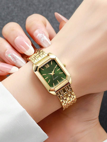 GOLDIE — Duo of 2 Golden Watches · White & Green - KE