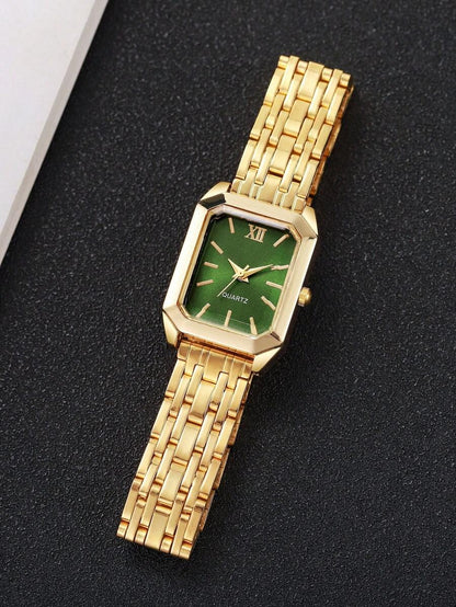 GOLDIE — Duo of 2 Golden Watches · White & Green - KE