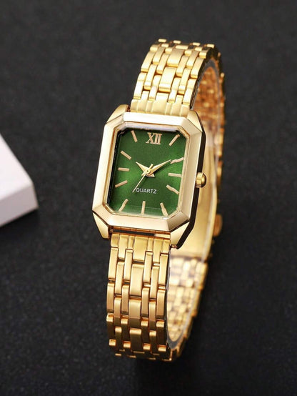 GOLDIE — Duo of 2 Golden Watches · White & Green - KE