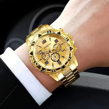 Eternel — His & Hers Gold Watch & Bracelet Set 👑 (KE)