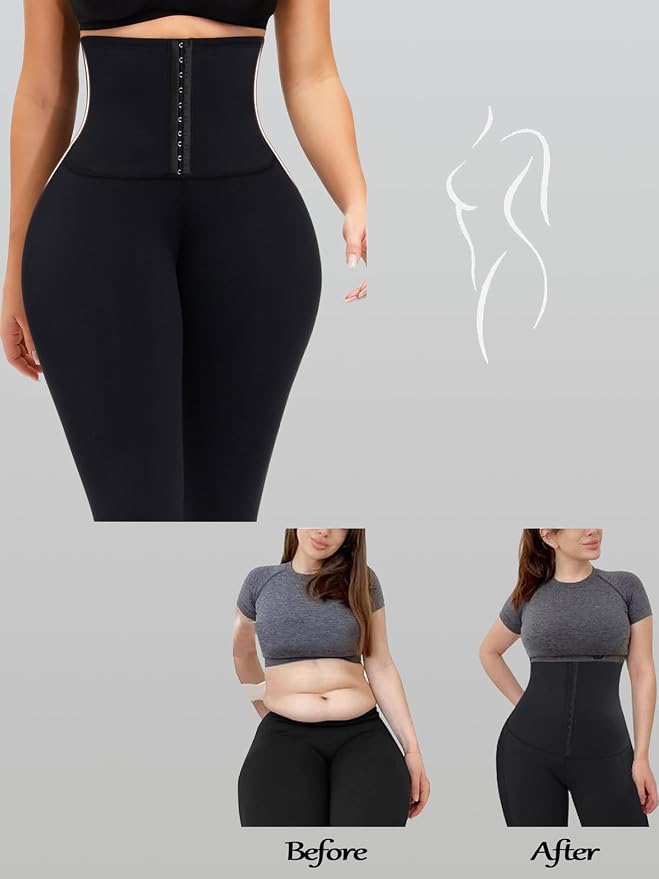 CurveFit — High-Waist Tummy-Control Shaping Leggings (KE)