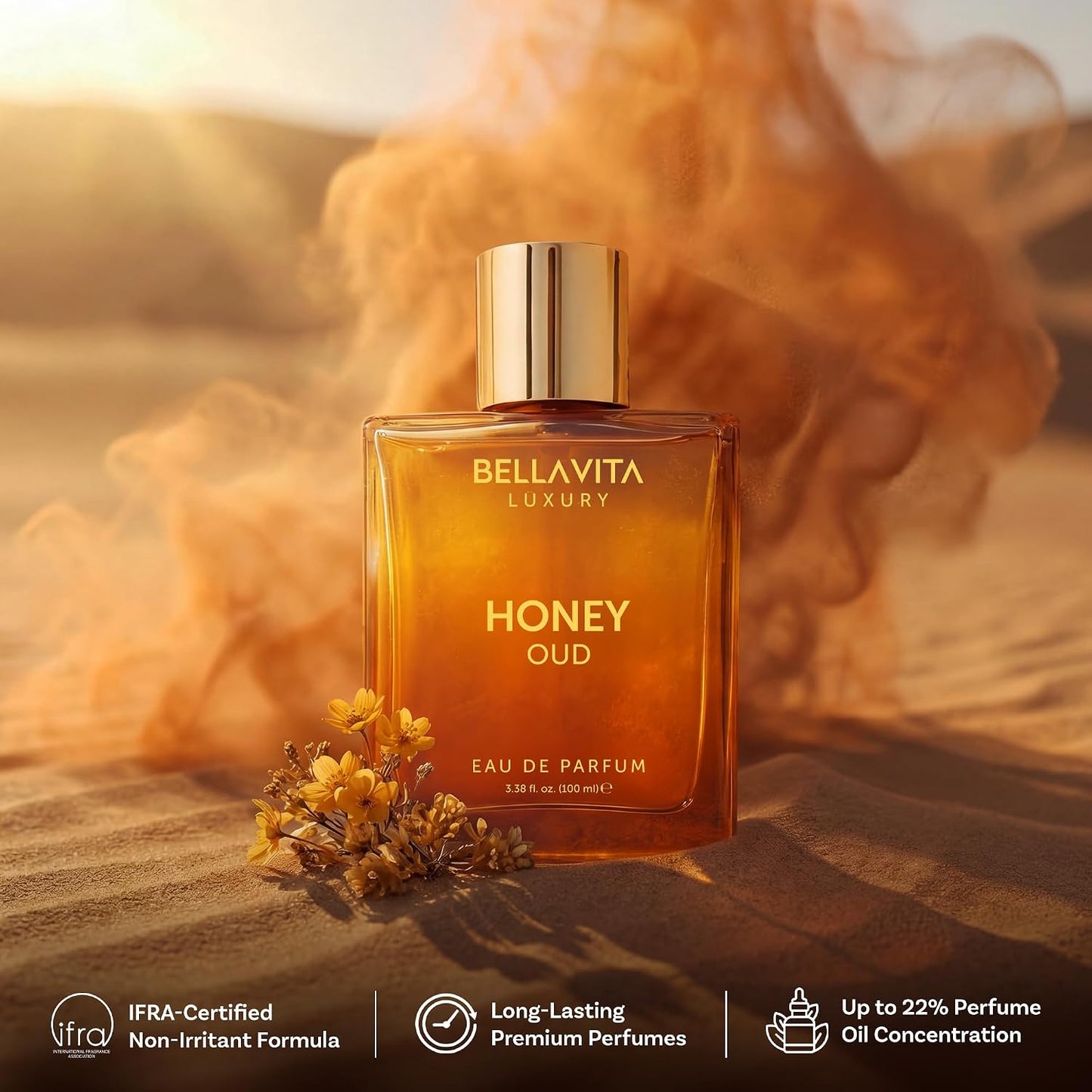 Bella Vita Luxury Honey Oud — Unisex Eau de Parfum, 100 ml (KE)