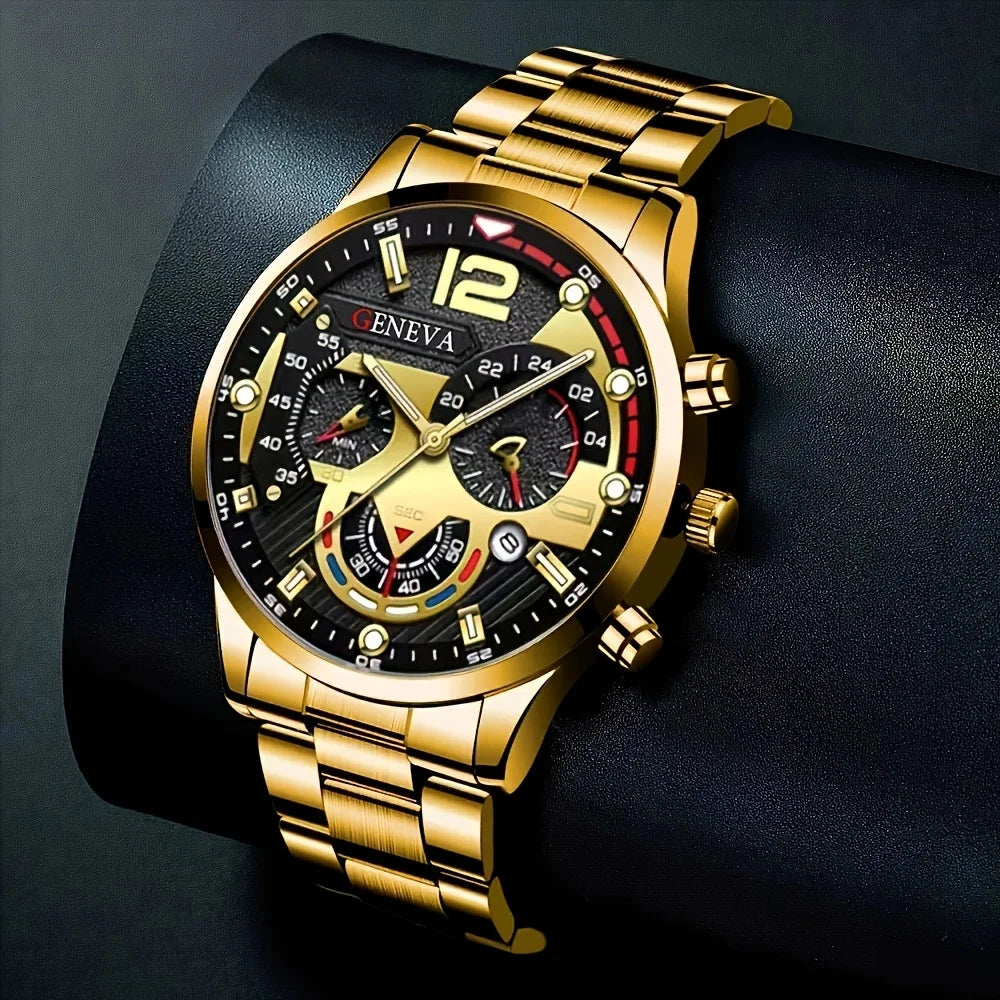 Luxury Men’s Watch Set – Timeless Style & Power - KE