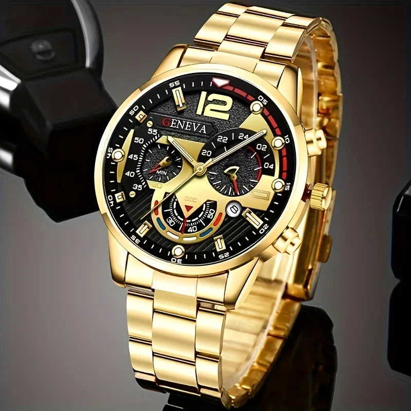 Luxury Men’s Watch Set – Timeless Style & Power - KE