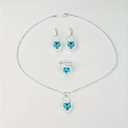 Aurora Blue Luxury Jewelry & Watch Set - KE