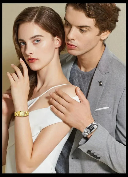 Elegant Gold Watch & Bracelet Set – Timeless Luxury for Every Moment - KE