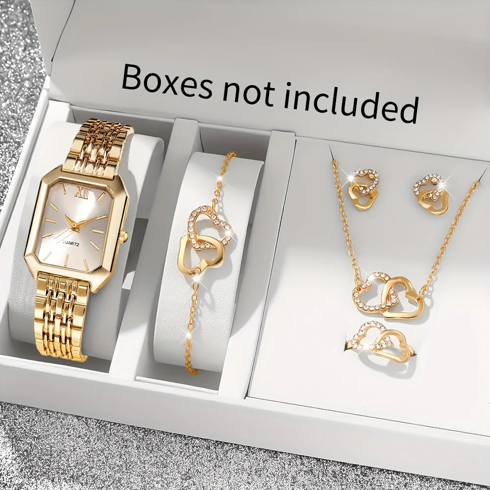 Serena™ 5-Piece Royal Elegance Watch & Jewelry Set - KE