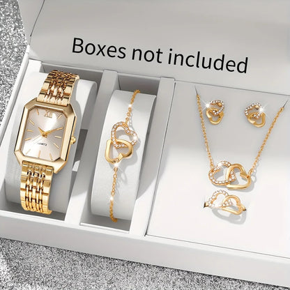 Serena™ 5-Piece Royal Elegance Watch & Jewelry Set - KE