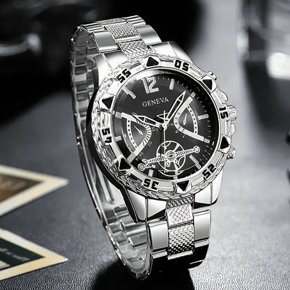 Timeless Love Couple Watch Set – Elegant Matching Watches & Bracelets - KE