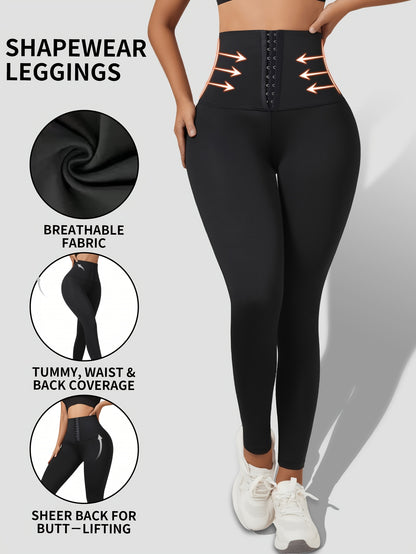 CurveFit — High-Waist Tummy-Control Shaping Leggings (KE)