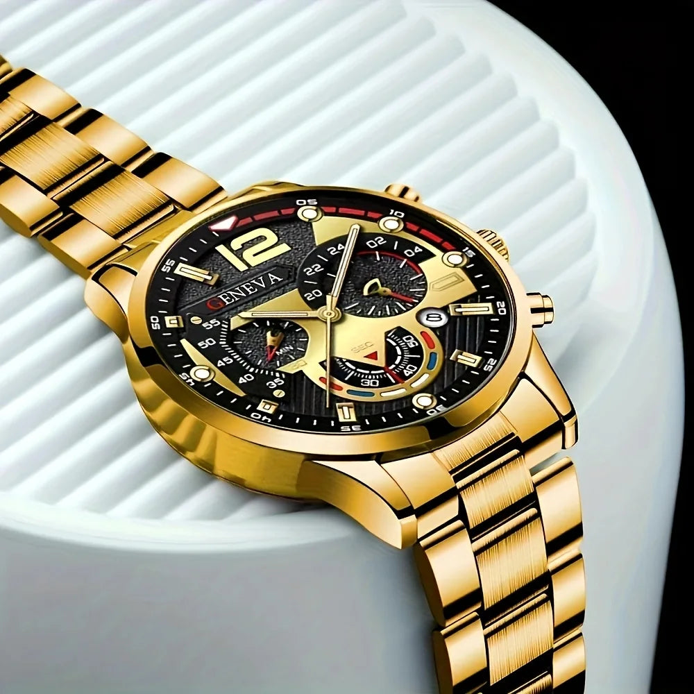 Luxury Men’s Watch Set – Timeless Style & Power - KE