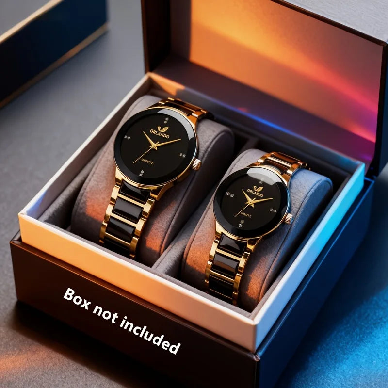 Orlando Premium Duo Watch Set – Elegant Pair for Couples - KE