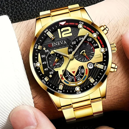 Luxury Men’s Watch Set – Timeless Style & Power - KE