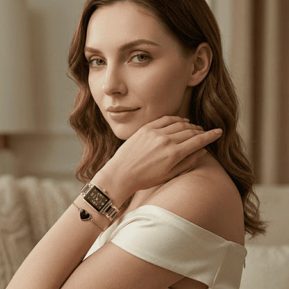 Timeless Love Couple Watch Set – Elegant Matching Watches & Bracelets - KE