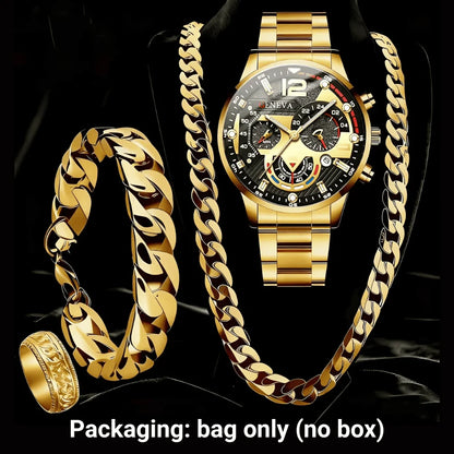 Luxury Men’s Watch Set – Timeless Style & Power - KE
