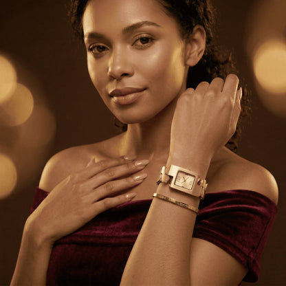 Elegant Gold Watch & Bracelet Set – Timeless Luxury for Every Moment - KE