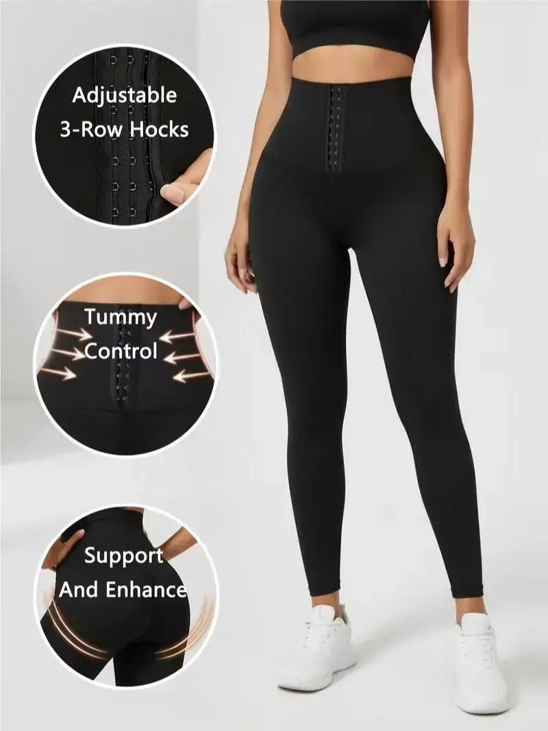 CurveFit — High-Waist Tummy-Control Shaping Leggings (KE)